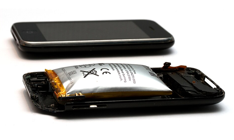 Swelled pouch battery cell on hones